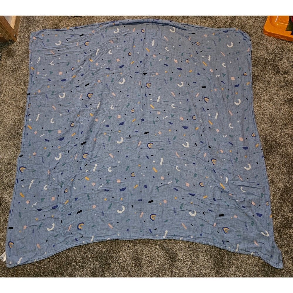 47" X 47" Blue Swaddle Blanket